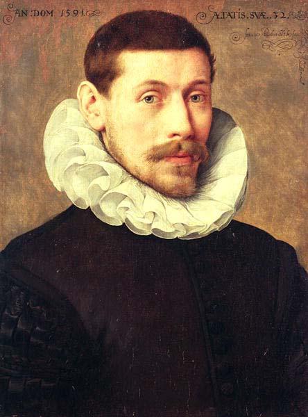 Frans Pourbus Portrait of a Man aged 32 oil painting image